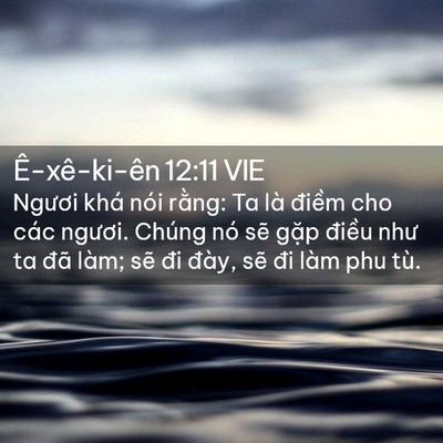 Picture 02 - Ê-xê-ki-ên 12:11 VIE - Ngươi khá nói rằng: Ta là điềm cho các - Bible Verse Picture