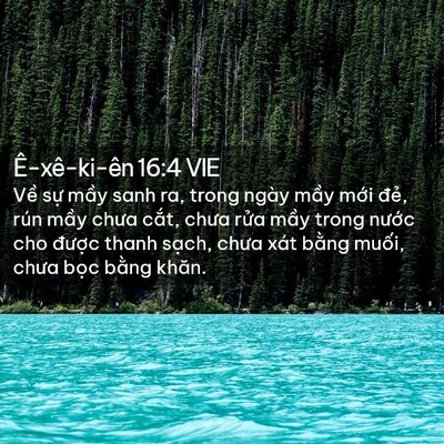 Picture 02 - Ê-xê-ki-ên 16:4 VIE - Về sự mầy sanh ra, trong ngày mầy mới - Bible Verse Picture