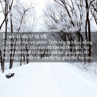 Picture 02 - Ê-xê-ki-ên 17:16 VIE - Chúa Giê-hô-va phán: Thật như ta hằng - Bible Verse Picture