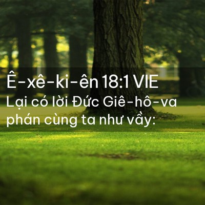 Picture 02 - Ê-xê-ki-ên 18:1 VIE - Lại có lời Đức Giê-hô-va phán cùng ta - Bible Verse Picture