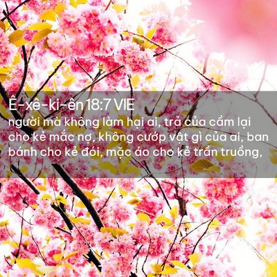 Picture 02 - Ê-xê-ki-ên 18:7 VIE - người mà không làm hại ai, trả của - Bible Verse Picture