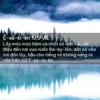 Picture 02 - Ê-xê-ki-ên 19:9 VIE - Lấy móc móc hàm và nhốt nó vào cũi, - Bible Verse Picture