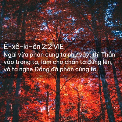 Picture 02 - Ê-xê-ki-ên 2:2 VIE - Ngài vừa phán cùng ta như vậy, thì - Bible Verse Picture