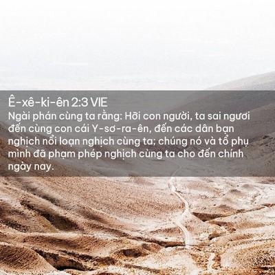 Picture 02 - Ê-xê-ki-ên 2:3 VIE - Ngài phán cùng ta rằng: Hỡi con người, - Bible Verse Picture