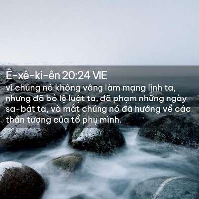 Picture 02 - Ê-xê-ki-ên 20:24 VIE - vì chúng nó không vâng làm mạng lịnh - Bible Verse Picture
