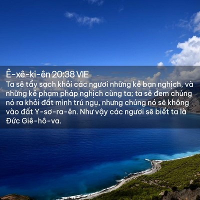 Picture 02 - Ê-xê-ki-ên 20:38 VIE - Ta sẽ tẩy sạch khỏi các ngươi những - Bible Verse Picture