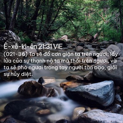 Picture 02 - Ê-xê-ki-ên 21:31 VIE - (021-36) Ta sẽ đổ cơn giận ta trên - Bible Verse Picture