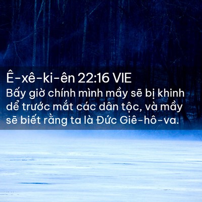 Picture 02 - Ê-xê-ki-ên 22:16 VIE - Bấy giờ chính mình mầy sẽ bị khinh - Bible Verse Picture