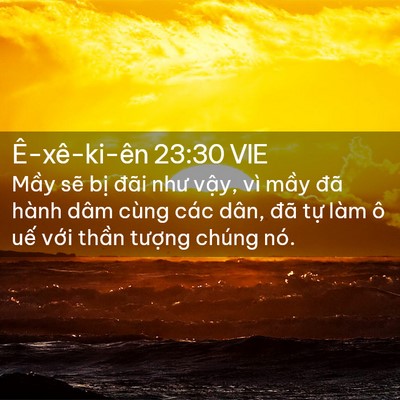 Picture 02 - Ê-xê-ki-ên 23:30 VIE - Mầy sẽ bị đãi như vậy, vì mầy đã - Bible Verse Picture