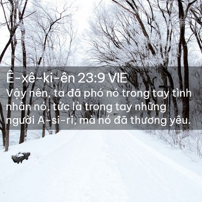 Picture 02 - Ê-xê-ki-ên 23:9 VIE - Vậy nên, ta đã phó nó trong tay tình - Bible Verse Picture
