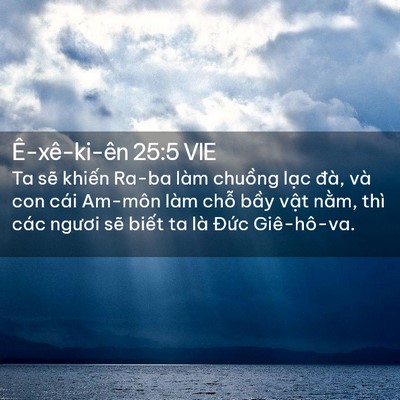 Picture 02 - Ê-xê-ki-ên 25:5 VIE - Ta sẽ khiến Ra-ba làm chuồng lạc đà, - Bible Verse Picture