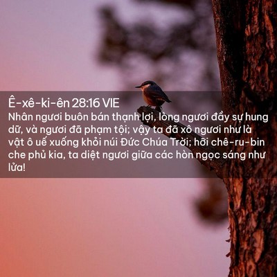 Picture 02 - Ê-xê-ki-ên 28:16 VIE - Nhân ngươi buôn bán thạnh lợi, lòng - Bible Verse Picture