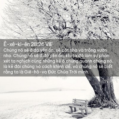 Picture 02 - Ê-xê-ki-ên 28:26 VIE - Chúng nó sẽ ở đó yên ổn, sẽ cất - Bible Verse Picture