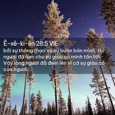 Picture 02 - Ê-xê-ki-ên 28:5 VIE - bởi sự thông thạo và sự buôn bán - Bible Verse Picture