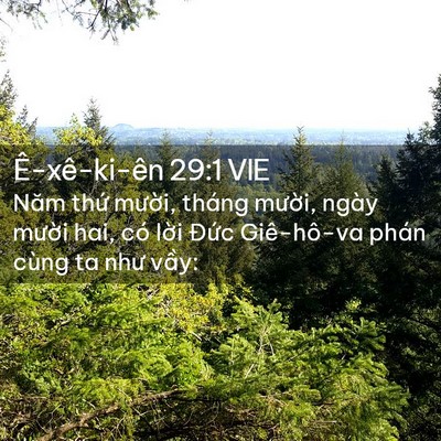 Picture 02 - Ê-xê-ki-ên 29:1 VIE - Năm thứ mười, tháng mười, ngày mười - Bible Verse Picture