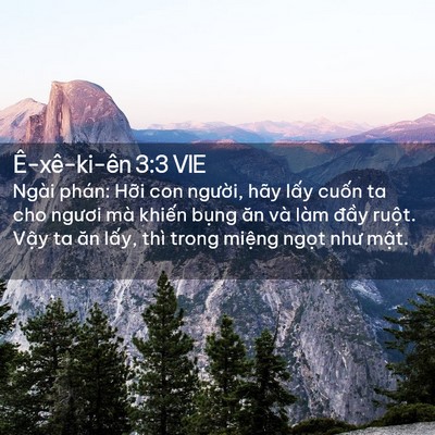 Picture 02 - Ê-xê-ki-ên 3:3 VIE - Ngài phán: Hỡi con người, hãy lấy - Bible Verse Picture