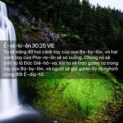 Picture 02 - Ê-xê-ki-ên 30:25 VIE - Ta sẽ nâng đỡ hai cánh tay của vua - Bible Verse Picture