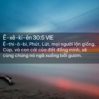 Picture 02 - Ê-xê-ki-ên 30:5 VIE - Ê-thi-ô-bi, Phút, Lút, mọi người lộn - Bible Verse Picture