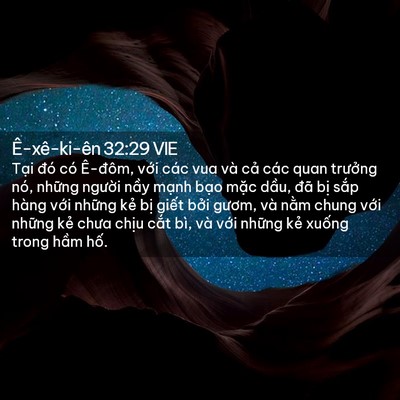 Picture 02 - Ê-xê-ki-ên 32:29 VIE - Tại đó có Ê-đôm, với các vua và cả - Bible Verse Picture