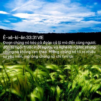 Picture 02 - Ê-xê-ki-ên 33:31 VIE - Đoạn chúng nó kéo cả đoàn cả lũ mà - Bible Verse Picture