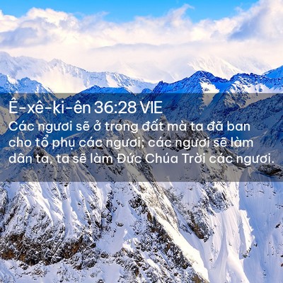 Picture 02 - Ê-xê-ki-ên 36:28 VIE - Các ngươi sẽ ở trong đất mà ta đã - Bible Verse Picture