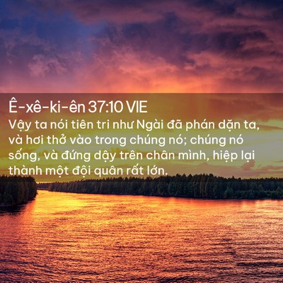 Picture 02 - Ê-xê-ki-ên 37:10 VIE - Vậy ta nói tiên tri như Ngài đã phán - Bible Verse Picture