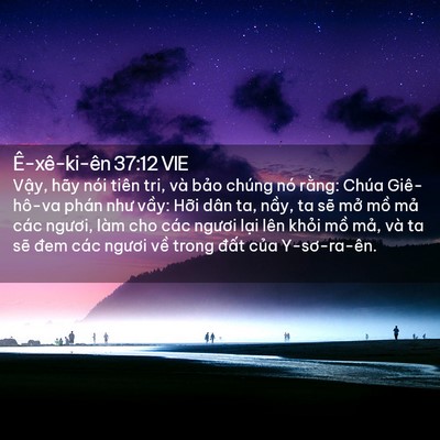 Picture 02 - Ê-xê-ki-ên 37:12 VIE - Vậy, hãy nói tiên tri, và bảo chúng nó - Bible Verse Picture