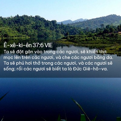 Picture 02 - Ê-xê-ki-ên 37:6 VIE - Ta sẽ đặt gân vào trong các ngươi, sẽ - Bible Verse Picture