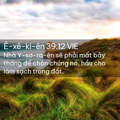 Picture 02 - Ê-xê-ki-ên 39:12 VIE - Nhà Y-sơ-ra-ên sẽ phải mất bảy tháng - Bible Verse Picture