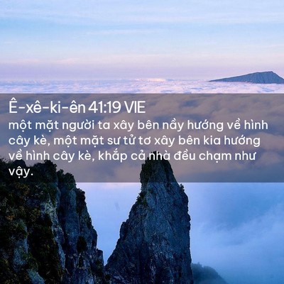 Picture 02 - Ê-xê-ki-ên 41:19 VIE - một mặt người ta xây bên nầy hướng - Bible Verse Picture