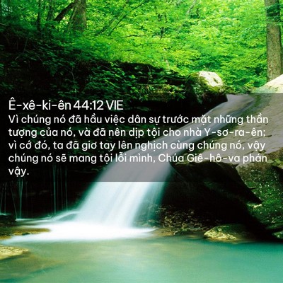 Picture 02 - Ê-xê-ki-ên 44:12 VIE - Vì chúng nó đã hầu việc dân sự - Bible Verse Picture