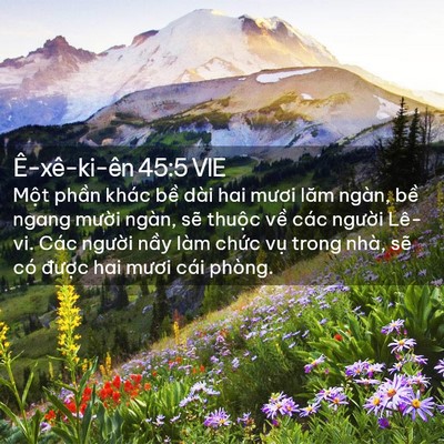 Picture 02 - Ê-xê-ki-ên 45:5 VIE - Một phần khác bề dài hai mươi lăm - Bible Verse Picture