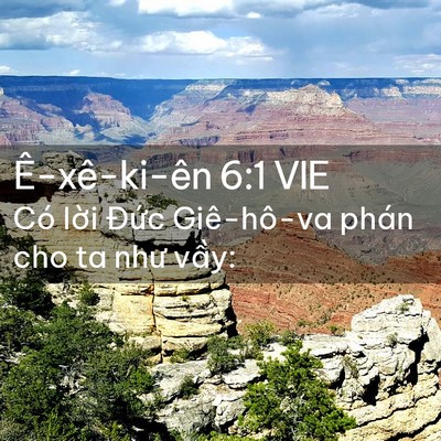 Picture 02 - Ê-xê-ki-ên 6:1 VIE - Có lời Đức Giê-hô-va phán cho ta như - Bible Verse Picture