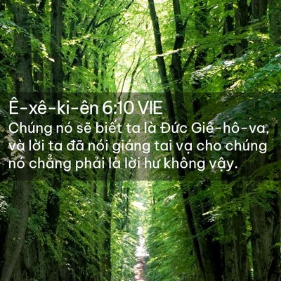 Picture 02 - Ê-xê-ki-ên 6:10 VIE - Chúng nó sẽ biết ta là Đức Giê-hô-va, - Bible Verse Picture