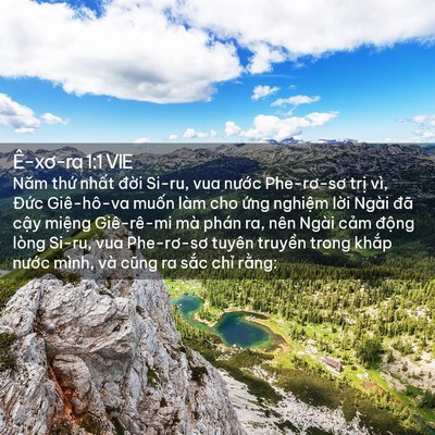Picture 02 - Ê-xơ-ra 1:1 VIE - Năm thứ nhất đời Si-ru, vua nước - Bible Verse Picture