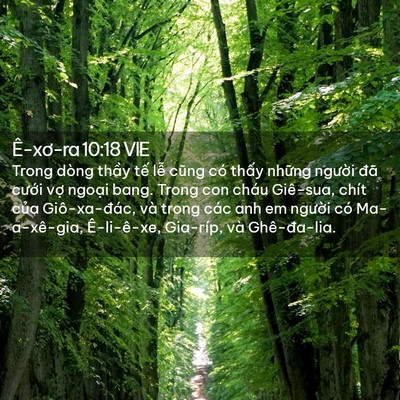Picture 02 - Ê-xơ-ra 10:18 VIE - Trong dòng thầy tế lễ cũng có thấy - Bible Verse Picture