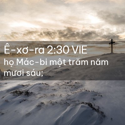 Picture 02 - Ê-xơ-ra 2:30 VIE - họ Mác-bi một trăm năm mươi - Bible Verse Picture