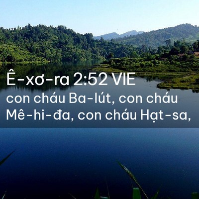 Picture 02 - Ê-xơ-ra 2:52 VIE - con cháu Ba-lút, con cháu Mê-hi-đa, con - Bible Verse Picture