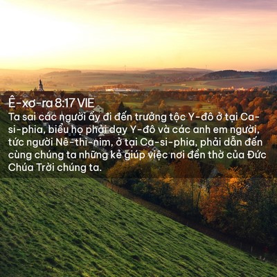 Picture 02 - Ê-xơ-ra 8:17 VIE - Ta sai các người ấy đi đến trưởng - Bible Verse Picture