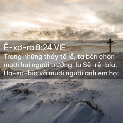 Picture 02 - Ê-xơ-ra 8:24 VIE - Trong những thầy tế lễ, ta bèn chọn - Bible Verse Picture