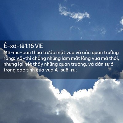 Picture 02 - Ê-xơ-tê 1:16 VIE - Mê-mu-can thưa trước mặt vua và các quan - Bible Verse Picture