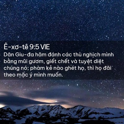 Picture 02 - Ê-xơ-tê 9:5 VIE - Dân Giu-đa hãm đánh các thù nghịch mình - Bible Verse Picture