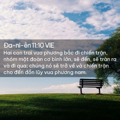 Picture 02 - Ða-ni-ên 11:10 VIE - Hai con trai vua phương bắc đi chiến - Bible Verse Picture