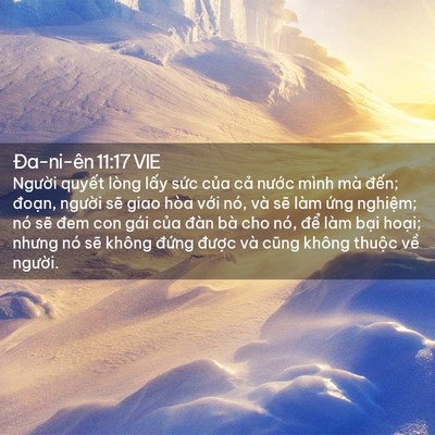 Picture 02 - Ða-ni-ên 11:17 VIE - Người quyết lòng lấy sức của cả - Bible Verse Picture