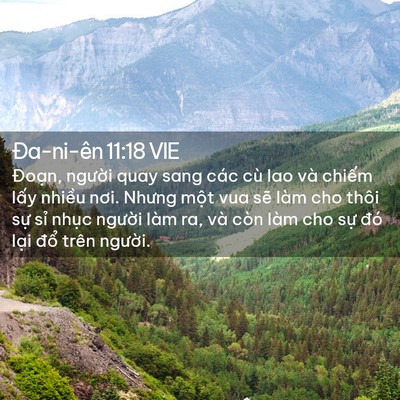 Picture 02 - Ða-ni-ên 11:18 VIE - Đoạn, người quay sang các cù lao và - Bible Verse Picture