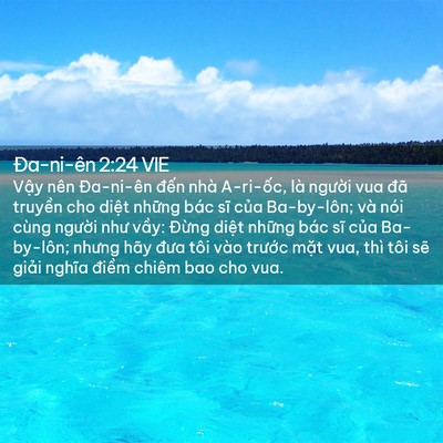 Picture 02 - Ða-ni-ên 2:24 VIE - Vậy nên Đa-ni-ên đến nhà A-ri-ốc, là - Bible Verse Picture
