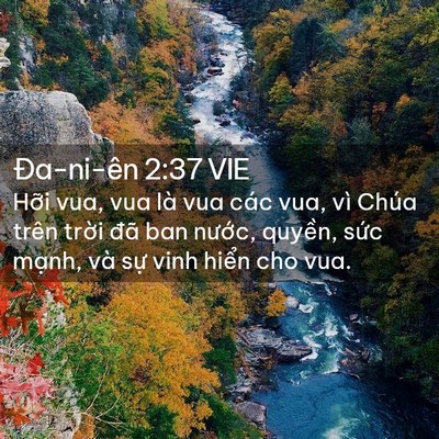 Picture 02 - Ða-ni-ên 2:37 VIE - Hỡi vua, vua là vua các vua, vì Chúa trên - Bible Verse Picture