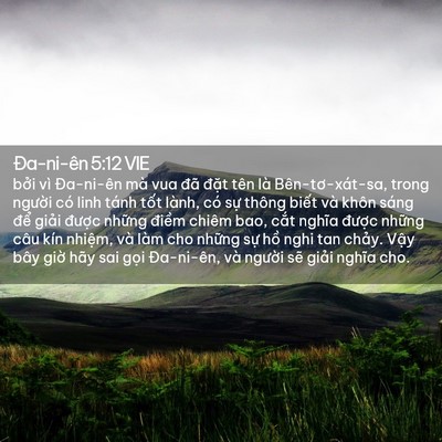 Picture 02 - Ða-ni-ên 5:12 VIE - bởi vì Đa-ni-ên mà vua đã đặt tên là - Bible Verse Picture