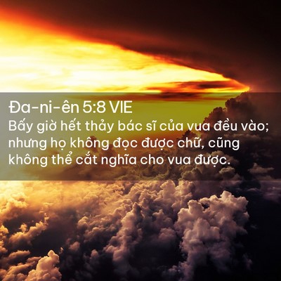 Picture 02 - Ða-ni-ên 5:8 VIE - Bấy giờ hết thảy bác sĩ của vua - Bible Verse Picture