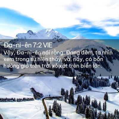 Picture 02 - Ða-ni-ên 7:2 VIE - Vậy, Đa-ni-ên nói rằng: Đang đêm, ta - Bible Verse Picture